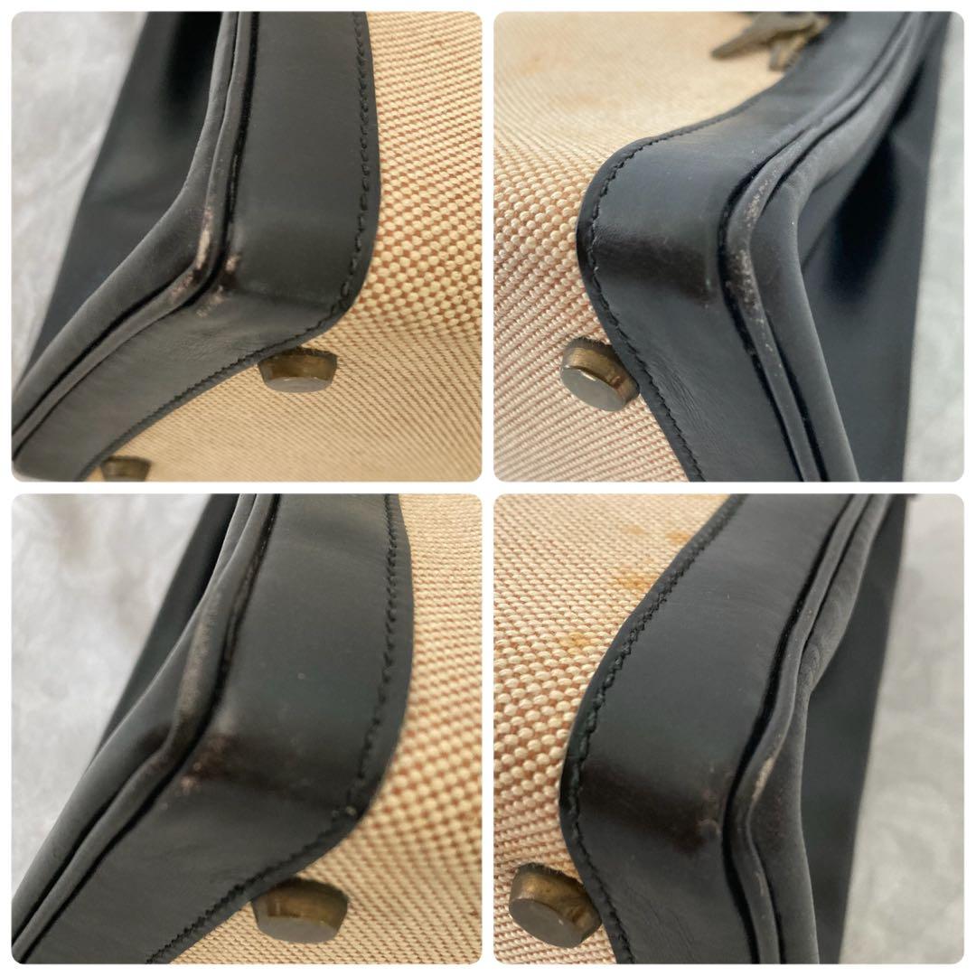 希少 エルメス ケリー 32 トワルアッシュ ブラック 〇F刻印