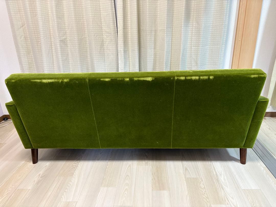 【最終値下げ】カリモク60 ロビーチェア　モケットグリーン