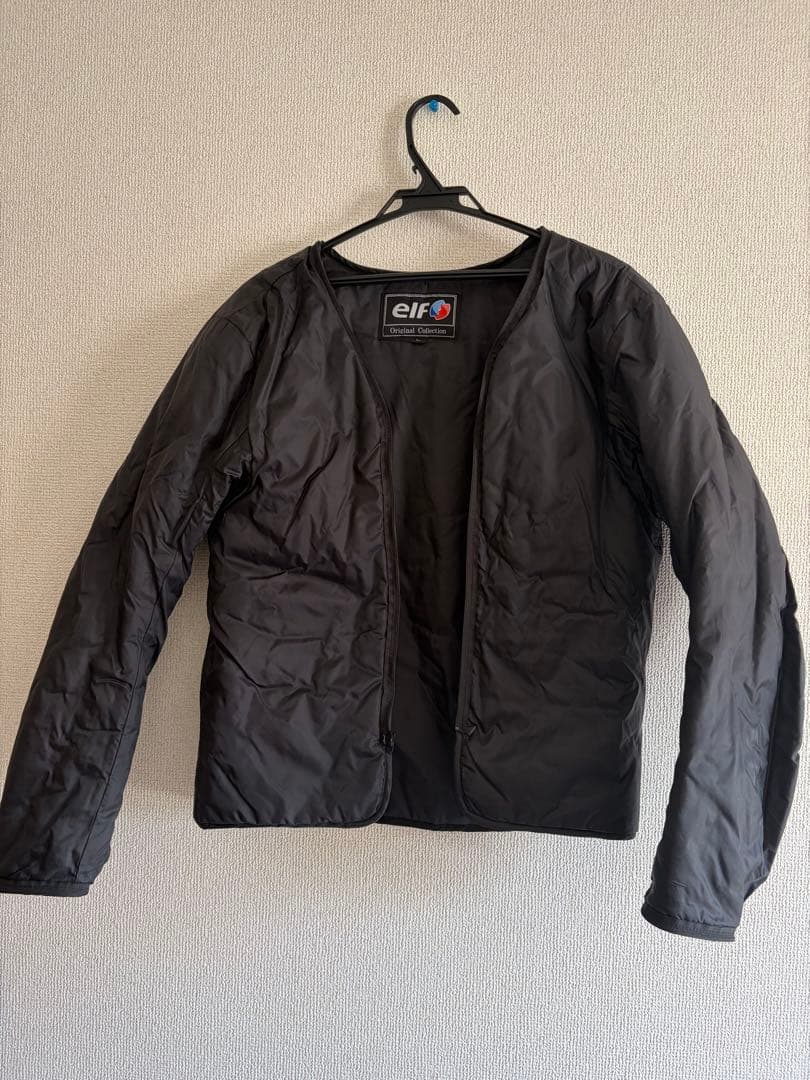 めい太郎elf バイクジャケット 黒/黄 フード付き