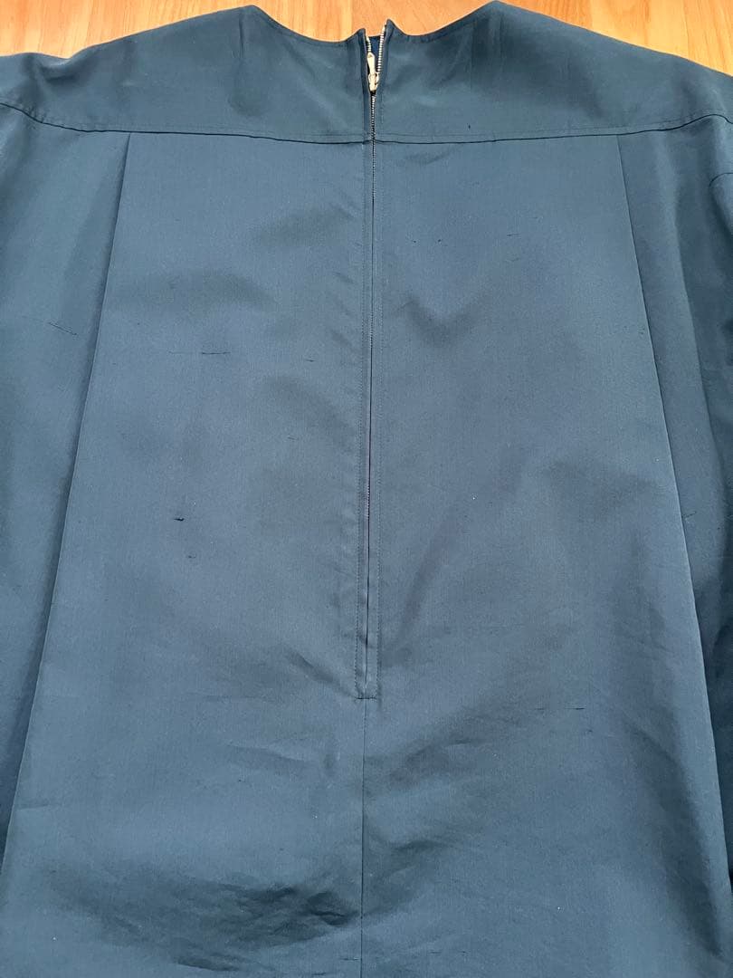 ブラミンク　BLAMINK コットンシルクバックジップ　ブラウス　シャツ　38