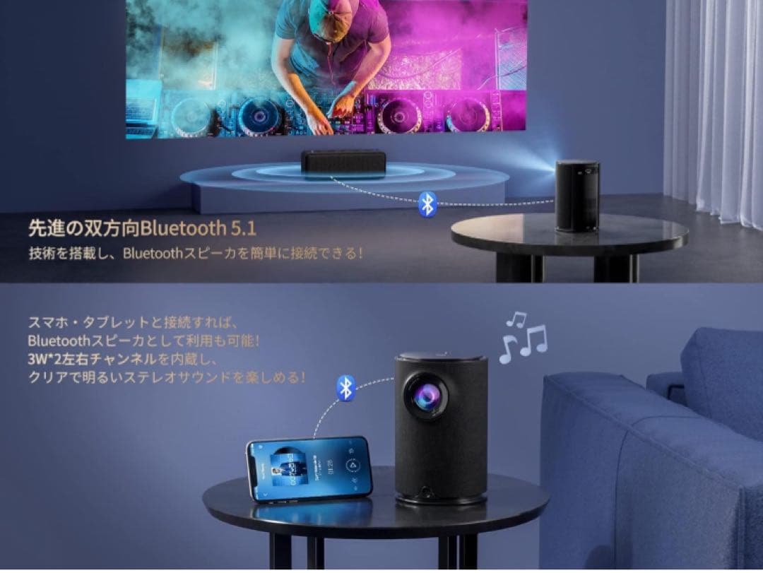 定価23000円！【2024最新】家庭用プロジェクター小型 自動台形補正