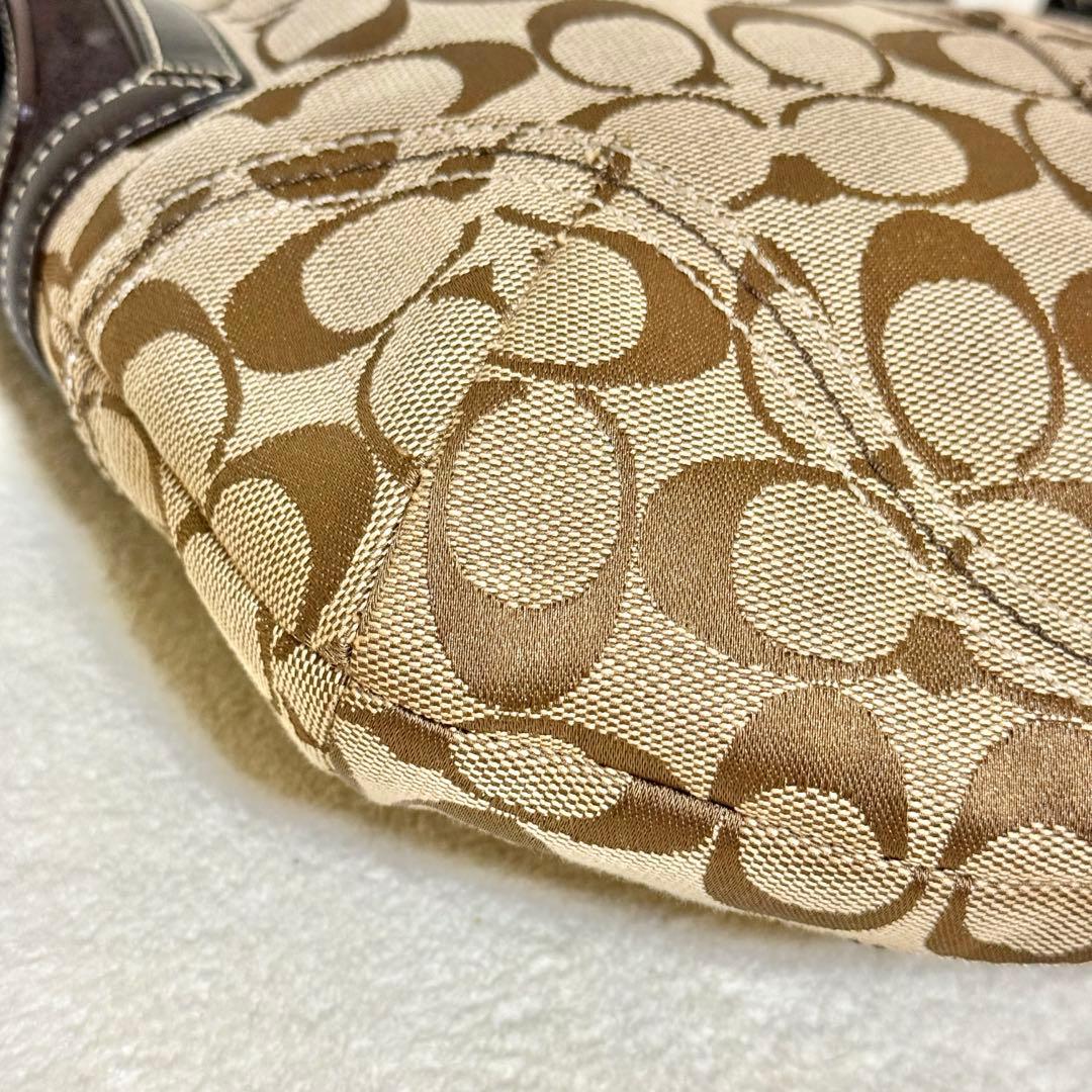 COACH ワンショルダー バッグ シグネチャー ブラウン系 6267