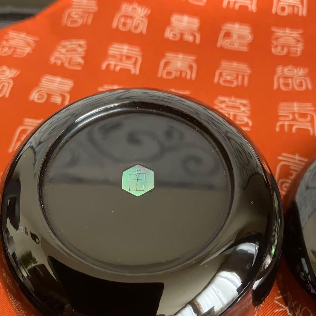 茶道具 新羅螺鈿平棗 十長生文