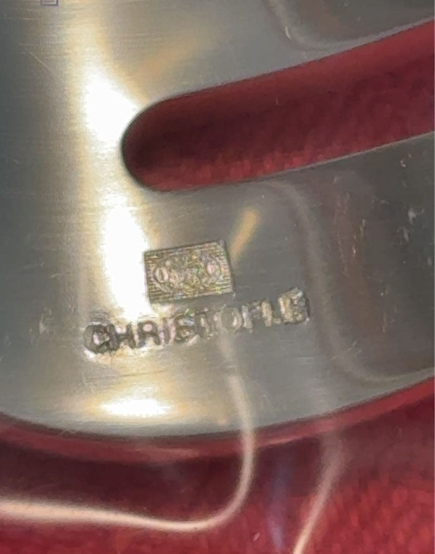 オイスターフォーク christofle クリストフルアリア 3本 新品