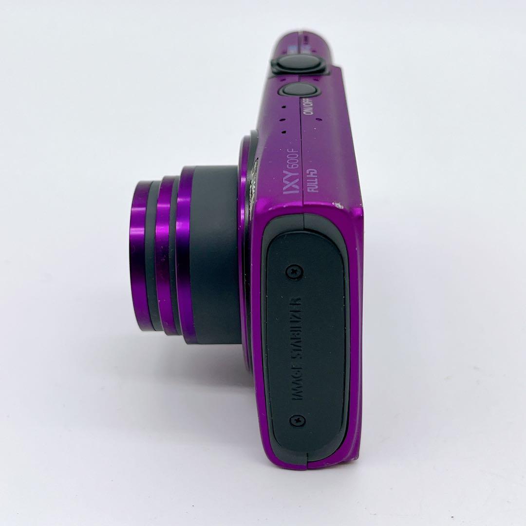 【美品】Canon IXY 600F パープル 専用ケース オールド コンデジ