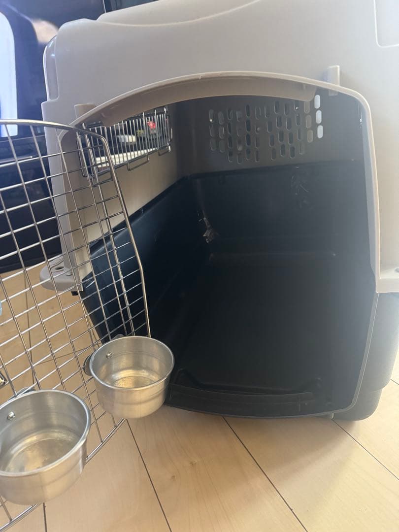 中型犬用キャリーバッグ グレー