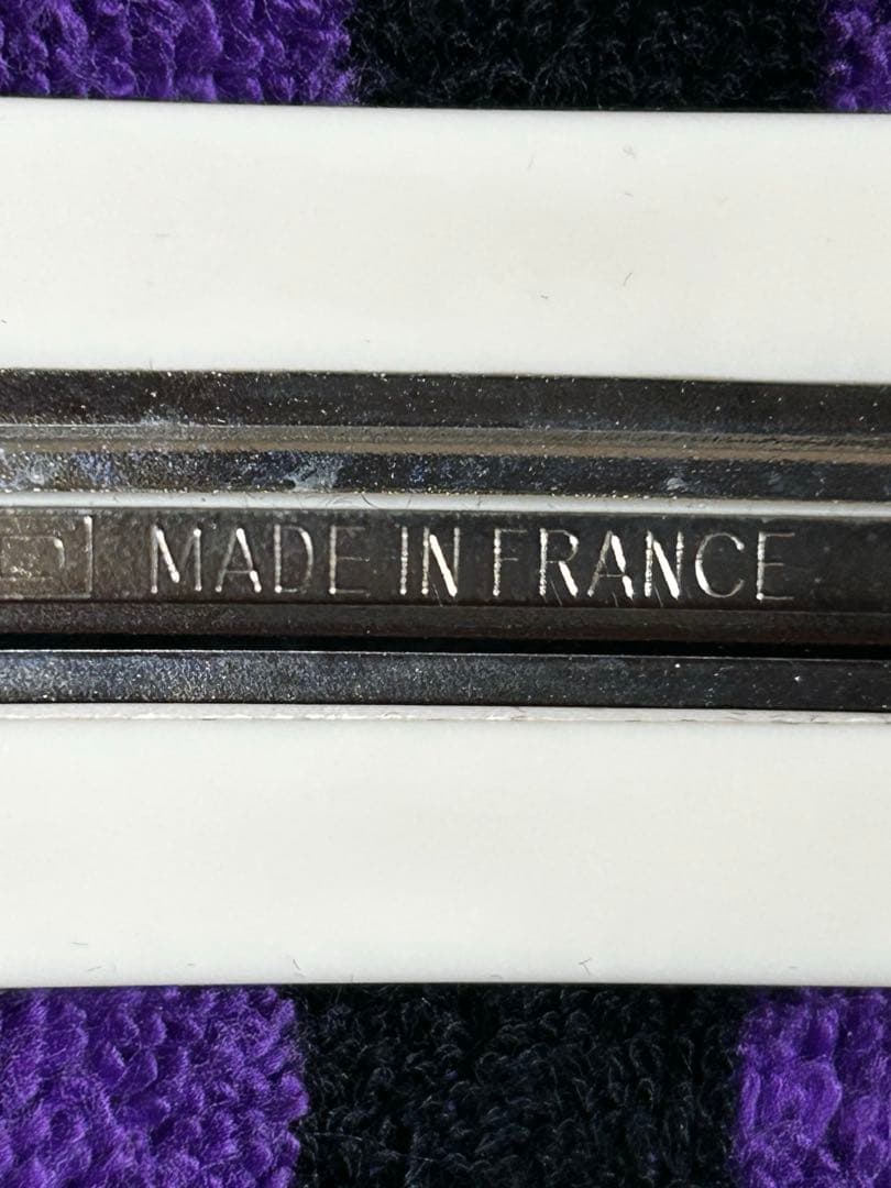 シャネル ロゴ バレッタ 髪留め ヘアアクセ 99P A12072 白黒