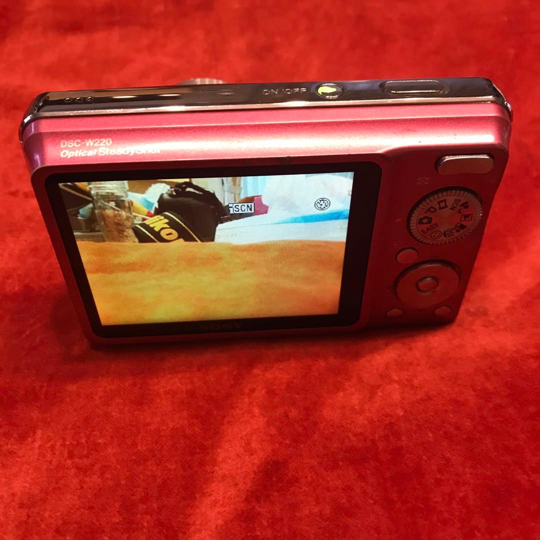 【動作確認済】SONY CyberShot DSC-W220 ピンク