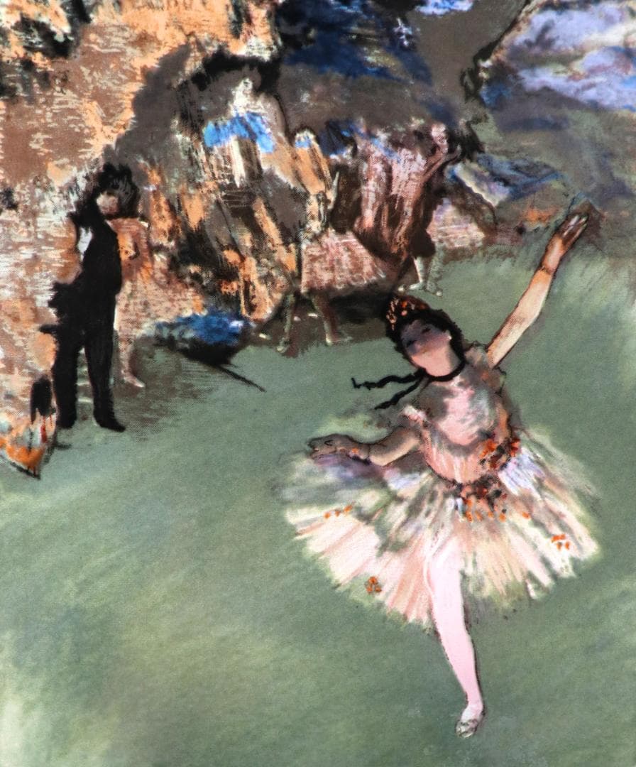 エドガー・ドガ スター舞台の踊り子 ヴィンテージ ステンドグラス エトワール名画