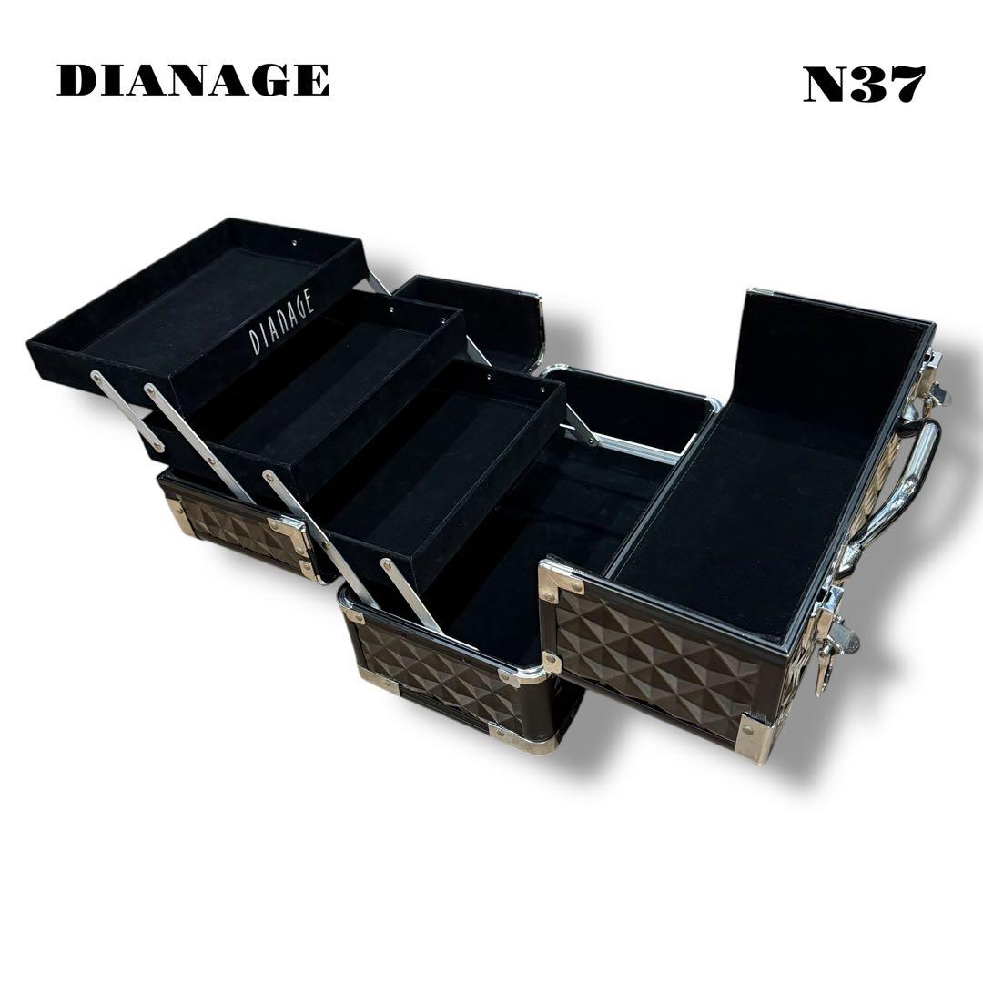 希少品！ DIANAGE ケース ボックス メイク 化粧品 BLACK ブラック