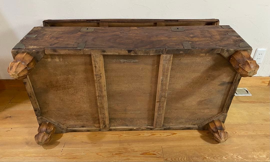 レトロ　アンティーク　木製の大きな箱