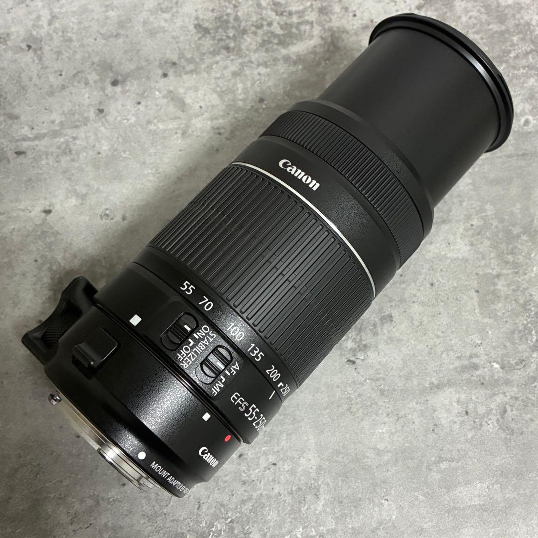 ⭐️美品⭐️Canon EFS 55-250 II & EF-EOS M アダプター