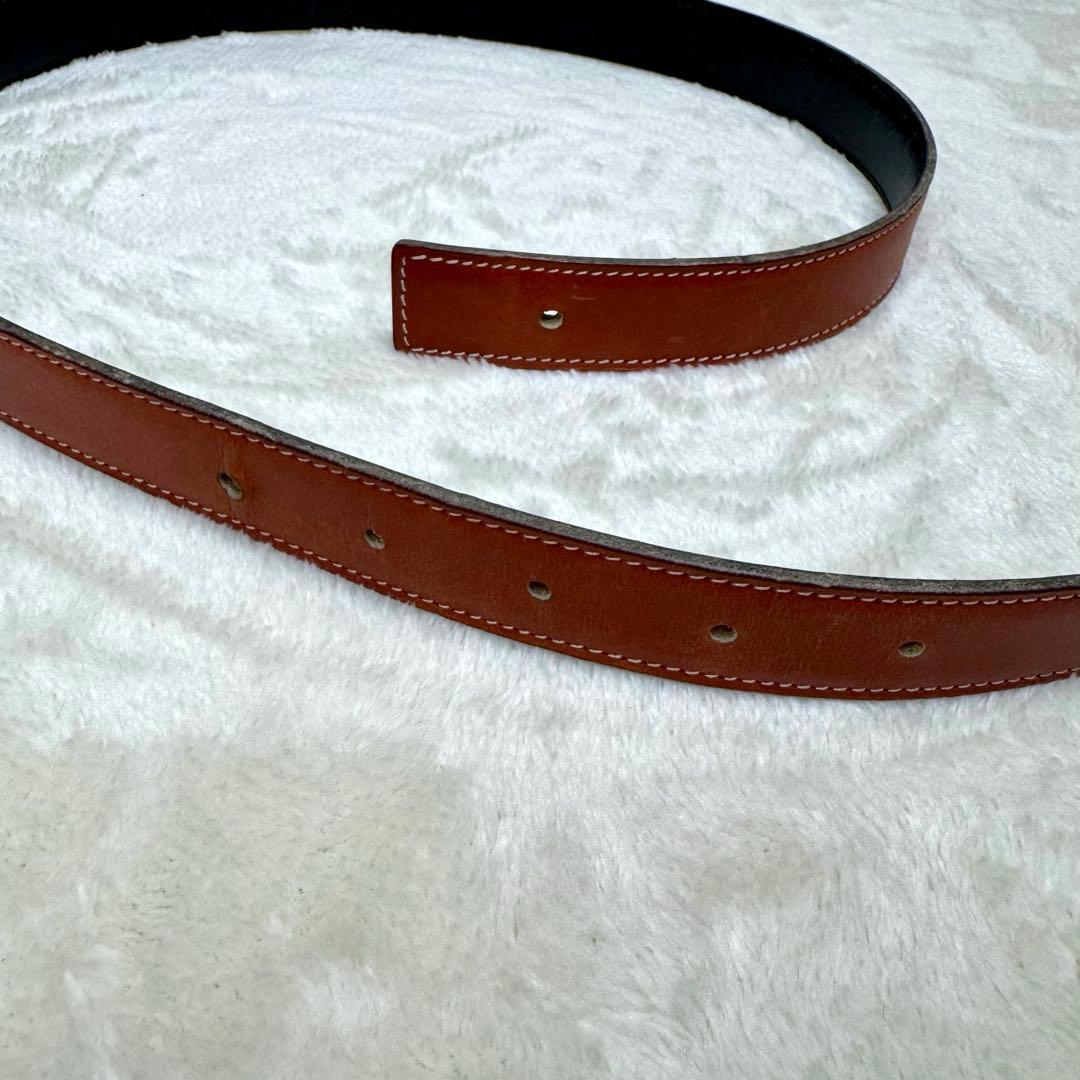 良品☆ エルメス　コンスタンス　ミニ　リバーシブル　レザーベルト　ゴールド　H型