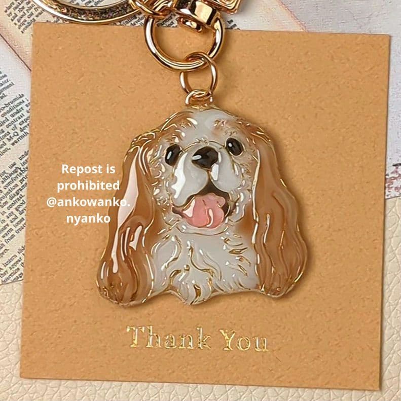 キャバリア　チワワ　愛犬 ankoわんこシリーズ　キーホルダー