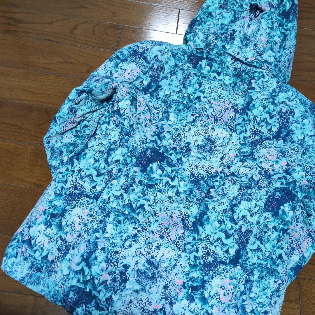 ROXY　スノボウェア　上下セット　L　総柄　花柄　イエロー