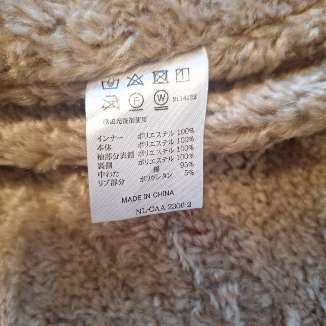 美品です❗　幾何学模様刺繍 ベージュ モッズコート