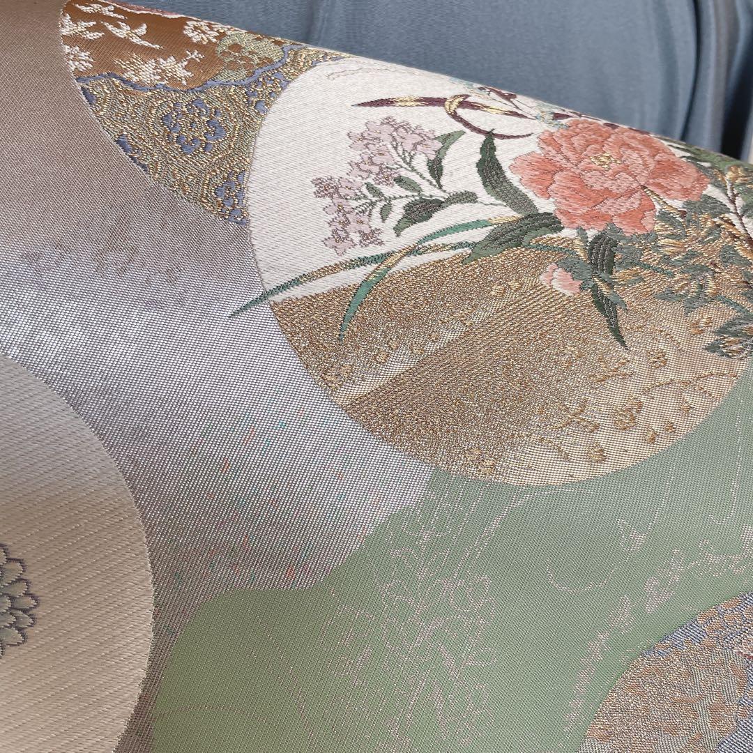 訪問着　フルセット　梅　梅の木　貝桶　地紙　金駒刺繍　金彩　入学式　卒業式　Q2