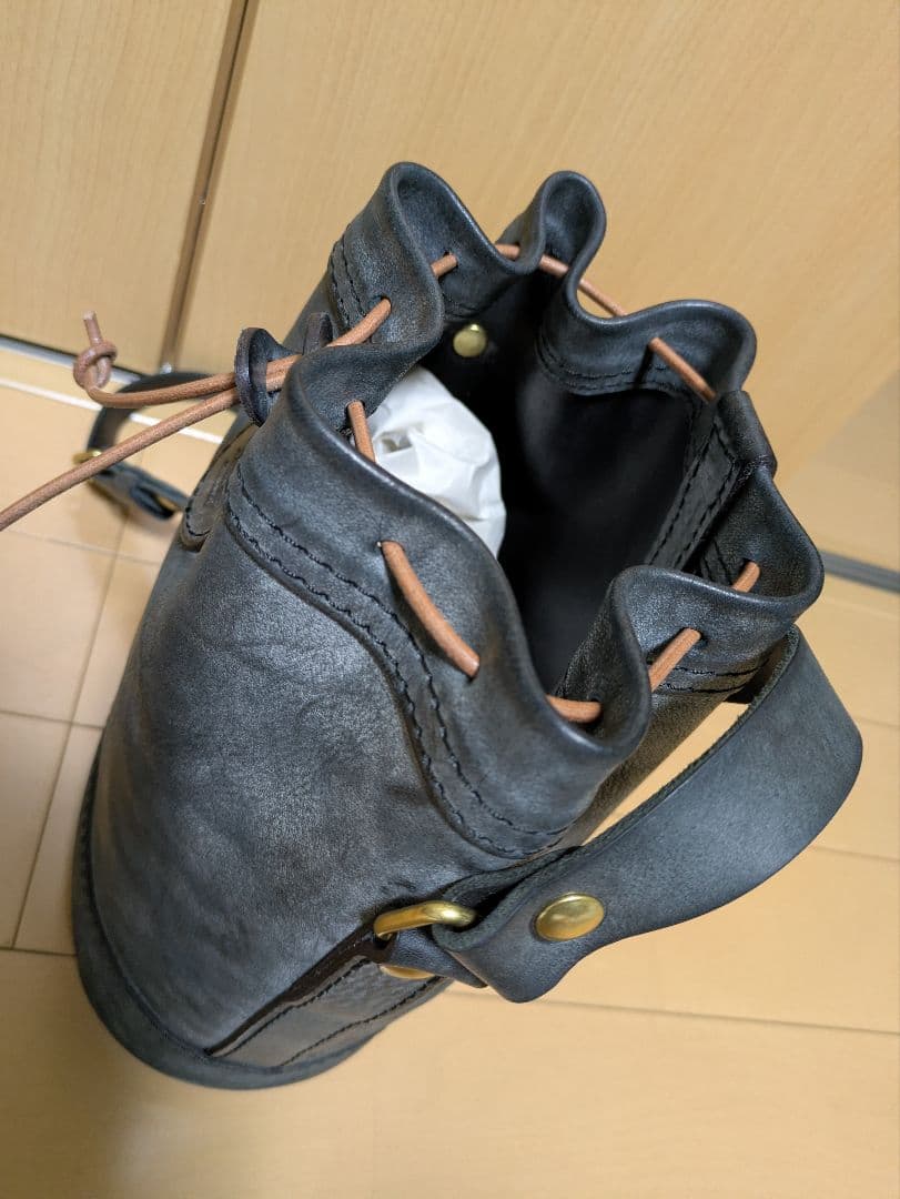 【アラスカ/未使用品】HERZ ヘルツ 巾着ショルダー CK-28-M