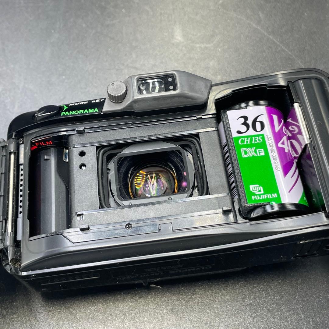 OLYMPUS μ[mju:] ZOOM 140 ブラック フィルムカメラ