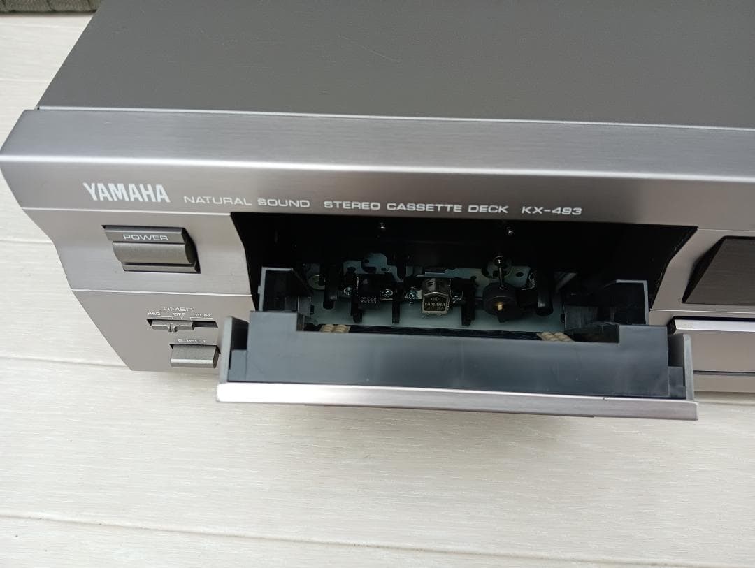 ヤマハ　ステレオ カセットデッキ　KX-493　リモコン付　オーディオ