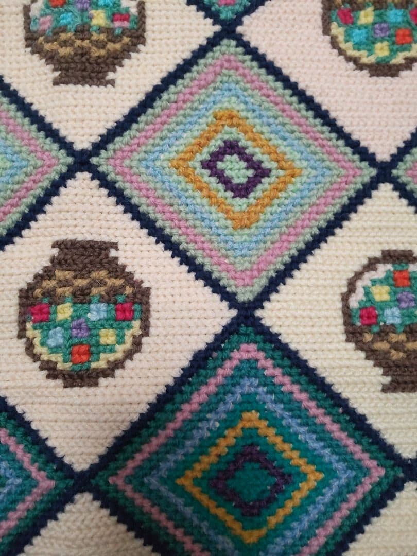 フランスアンティーク 刺繍 壁飾り ハンドステッチ タペストリー ポスター#4