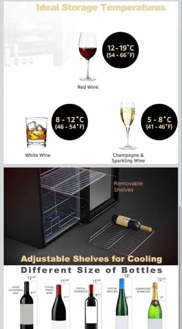 WIE ワインセラー 28本収納 コンプレッサー式 ワイン付き