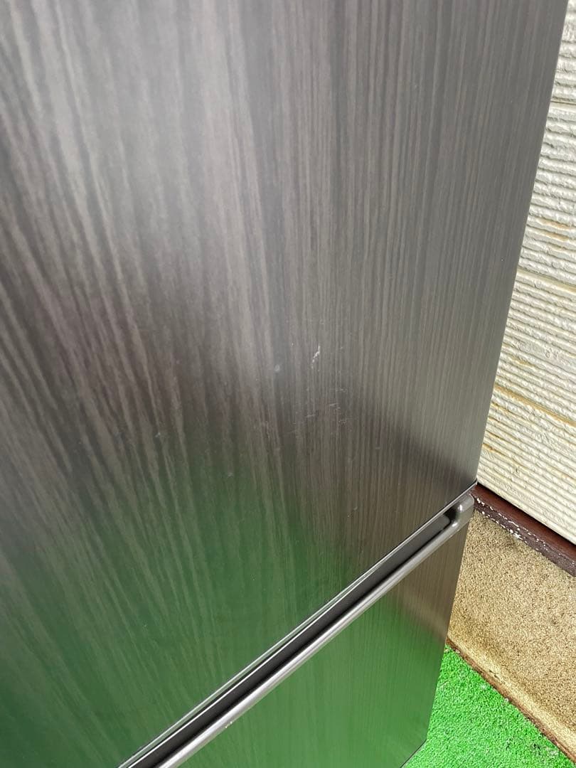 753美品✨ アクア おしゃれ木目調ウッドブラック大きめ2ドア冷蔵庫 201L