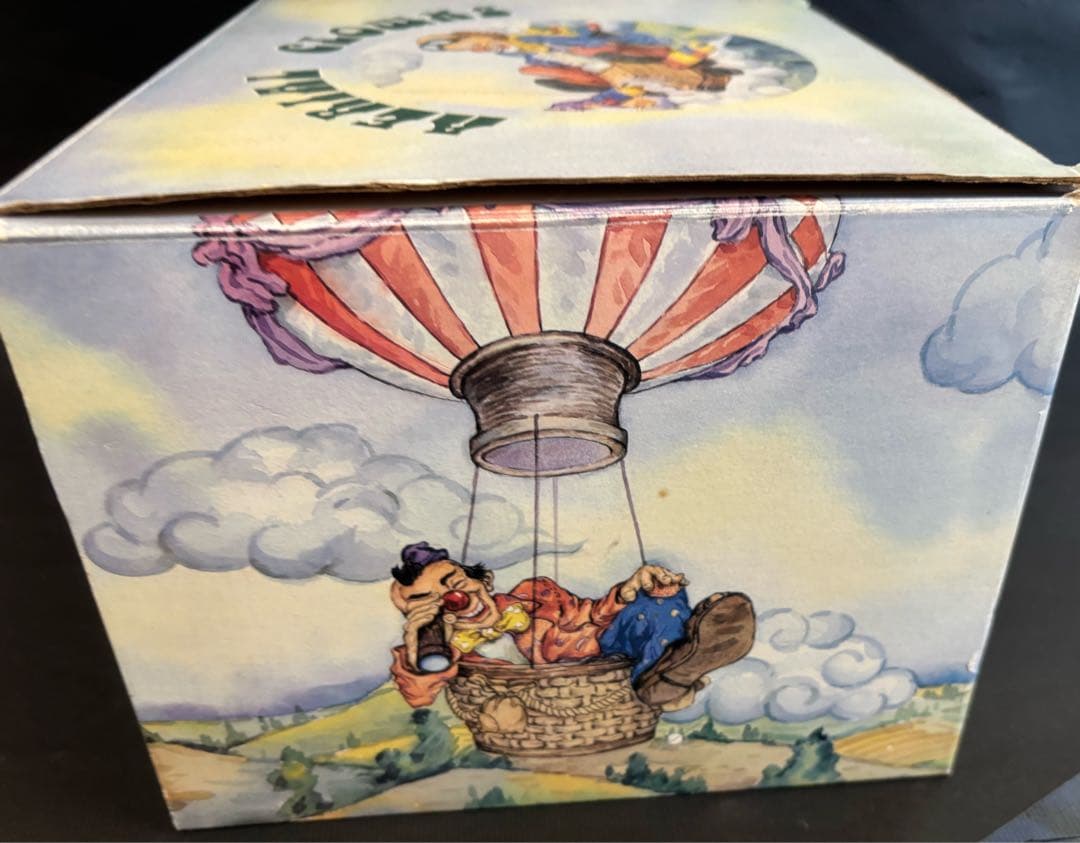 アンティーク 気球 ピエロ AERIAL CLOWNS 陶器 インテリア レトロ