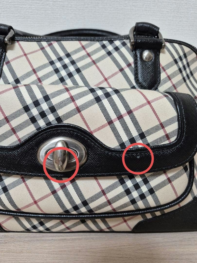 バーバリー　ノバチェックハンドバッグ　ミニボストン　西川ヴィンテージ品