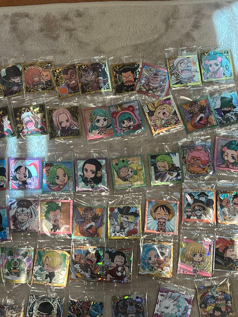 ハ*！様 ドラゴンボール ワンピース 鬼滅の刃 シール カード まとめ売り レア