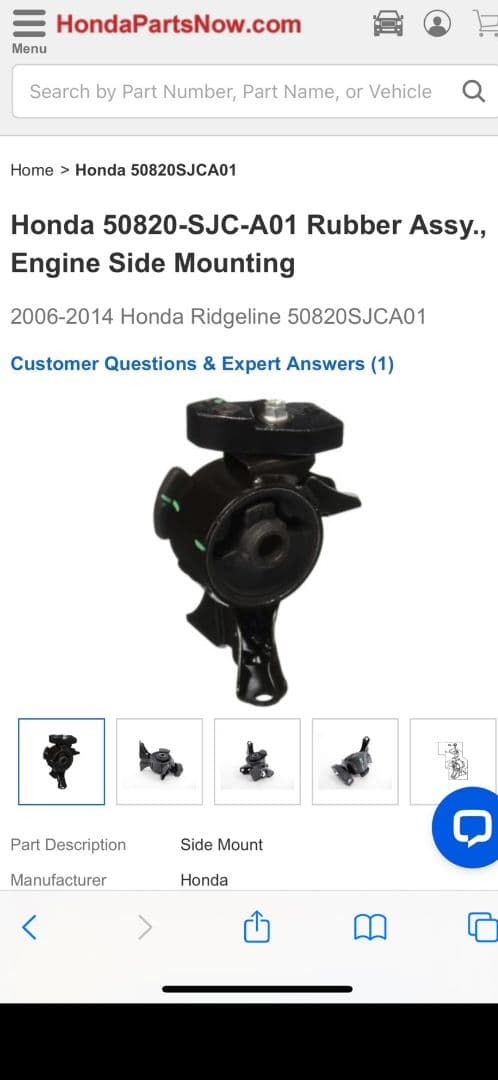 06〜08y ホンダ リッジライン　エンジンマウント　ミッションマウント