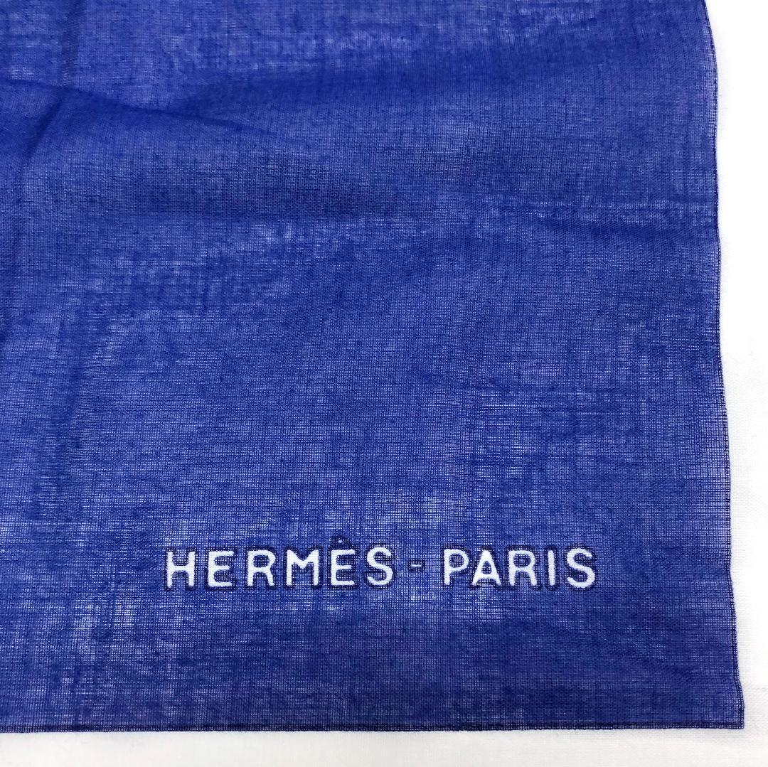 ☆美品☆エルメス テーブルクロス ランチョンマット コットン ブルー