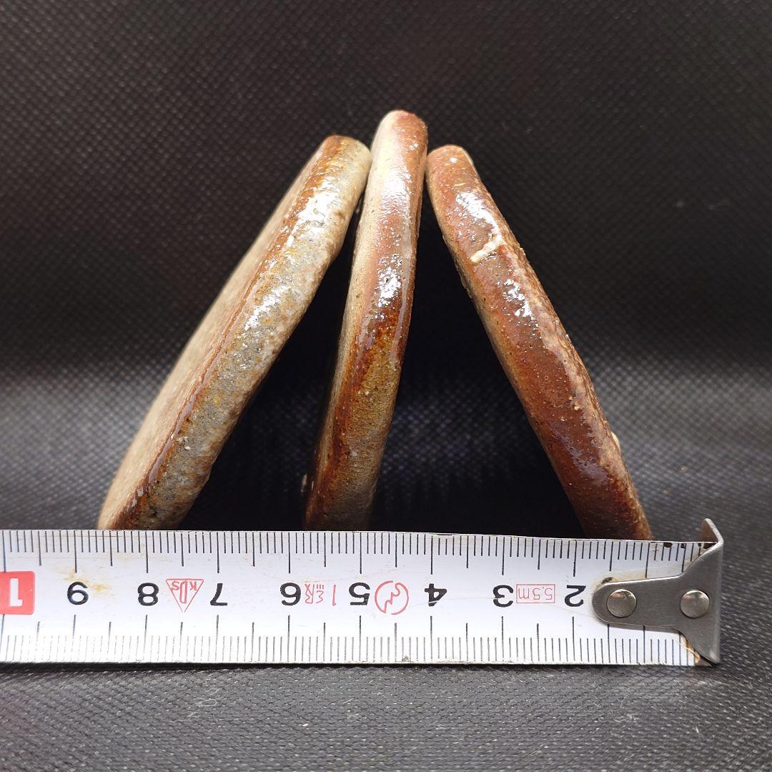 ●【2609】39..丸皿…備前焼