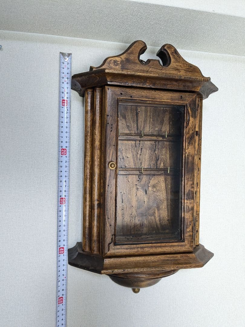 木製 壁掛け キーケース ヴィンテージ ショーケース