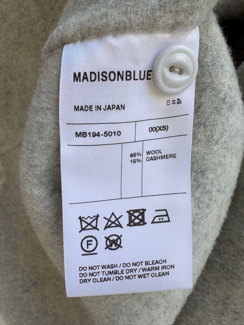 極美品 MADISON BLUE ウールカシミヤCPOシャツジャケット