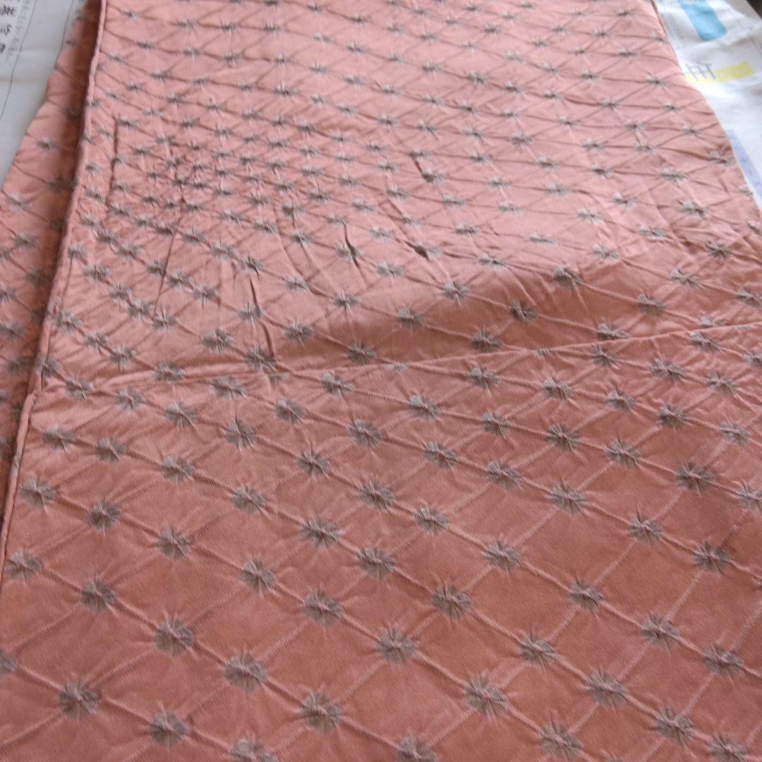 絞り着物ピンク模様