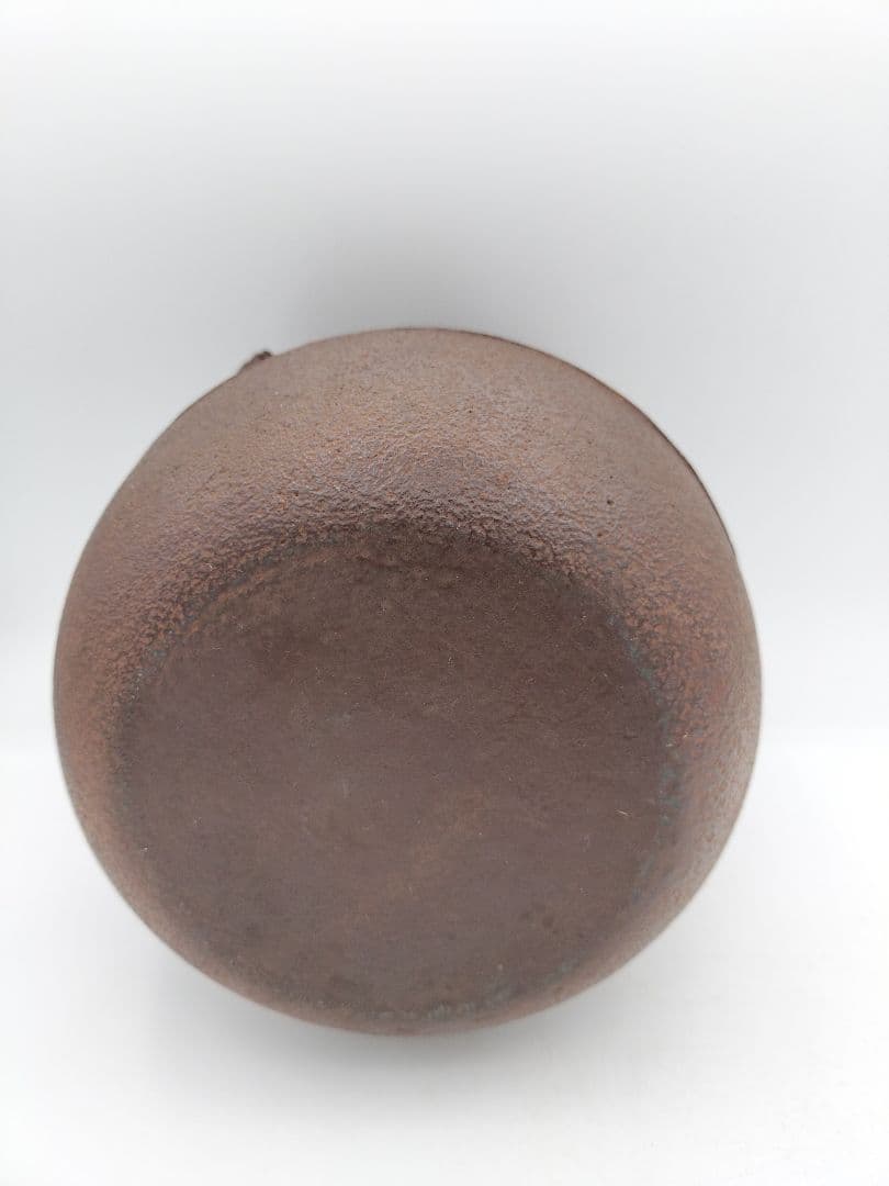b577 風炉釜 姥口　筒　山水紋 横倉嘉山 木箱 茶道具 古物