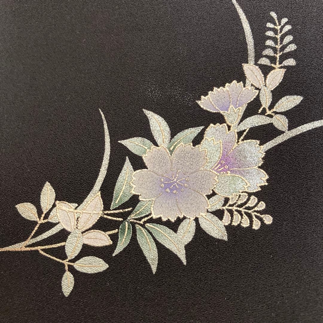 専用です　小紋　袷　black&white