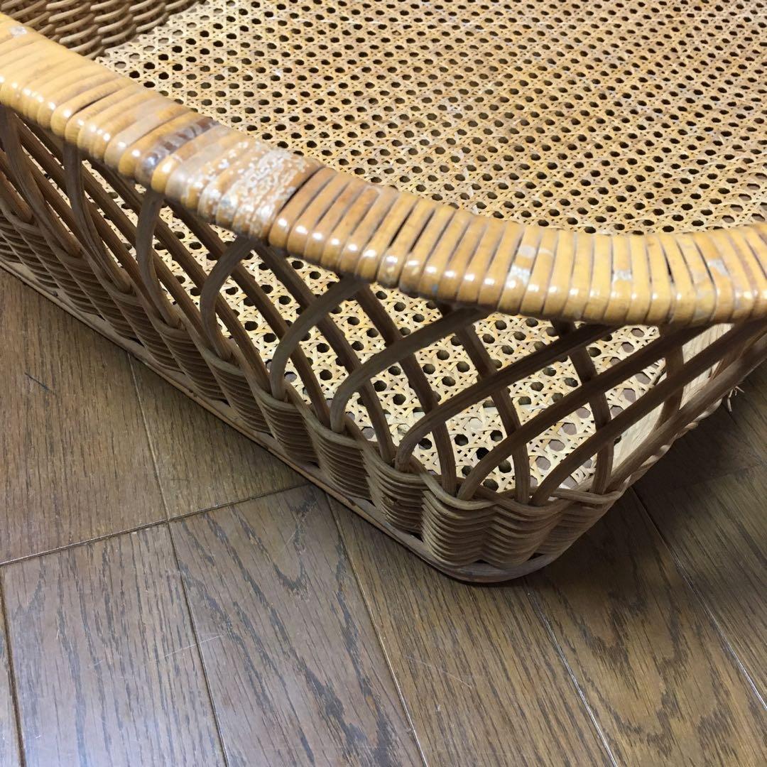 アンティーク脱衣籠　天然素材　二個セット　当時物　最終お値下げ