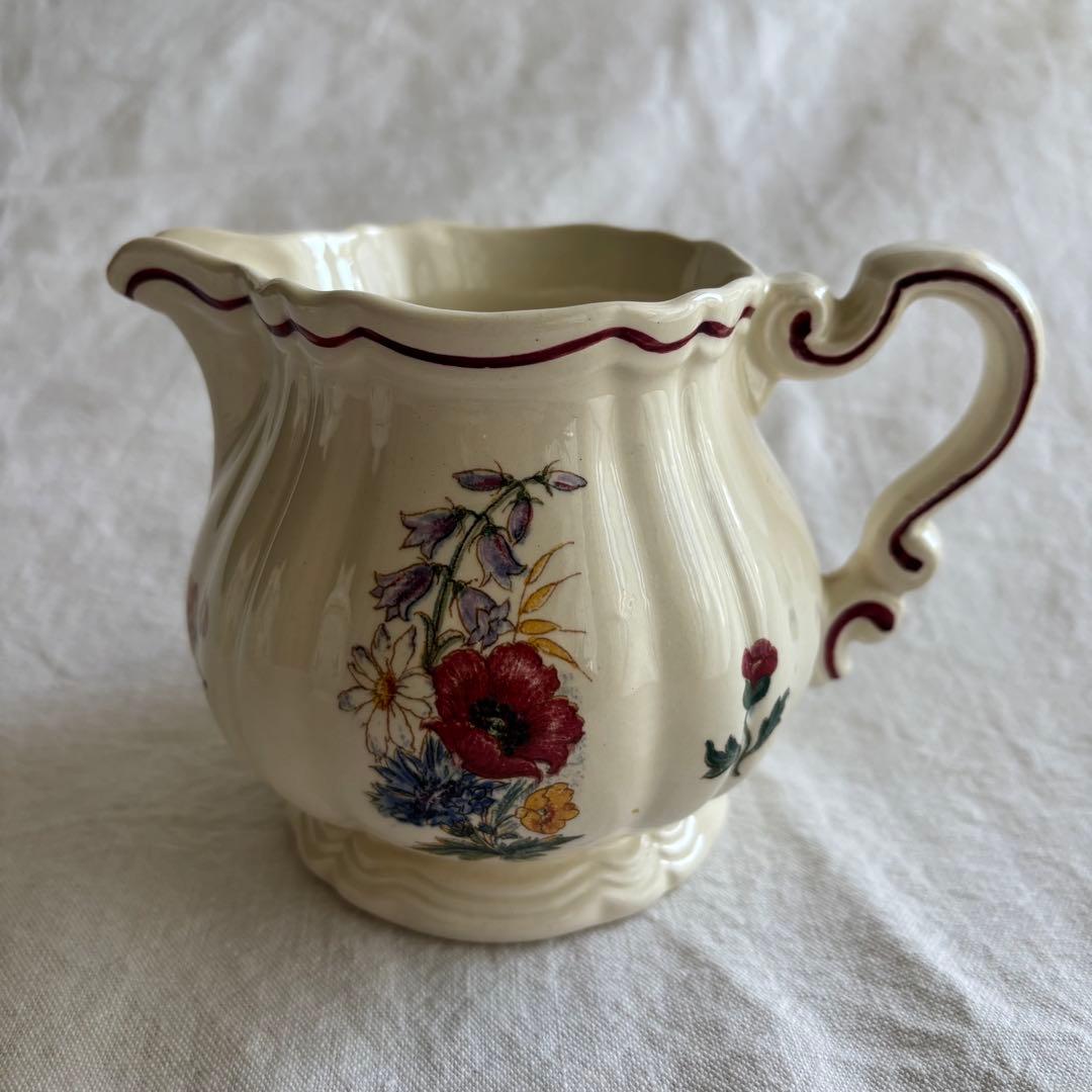 フランスアンティーク サルグミンヌ Agreste シュガーポット&ミルクポット