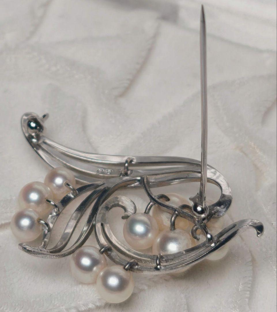 【極美品 最高級】ミキモト ブローチ パール フォーマル 10珠 皇室御用達