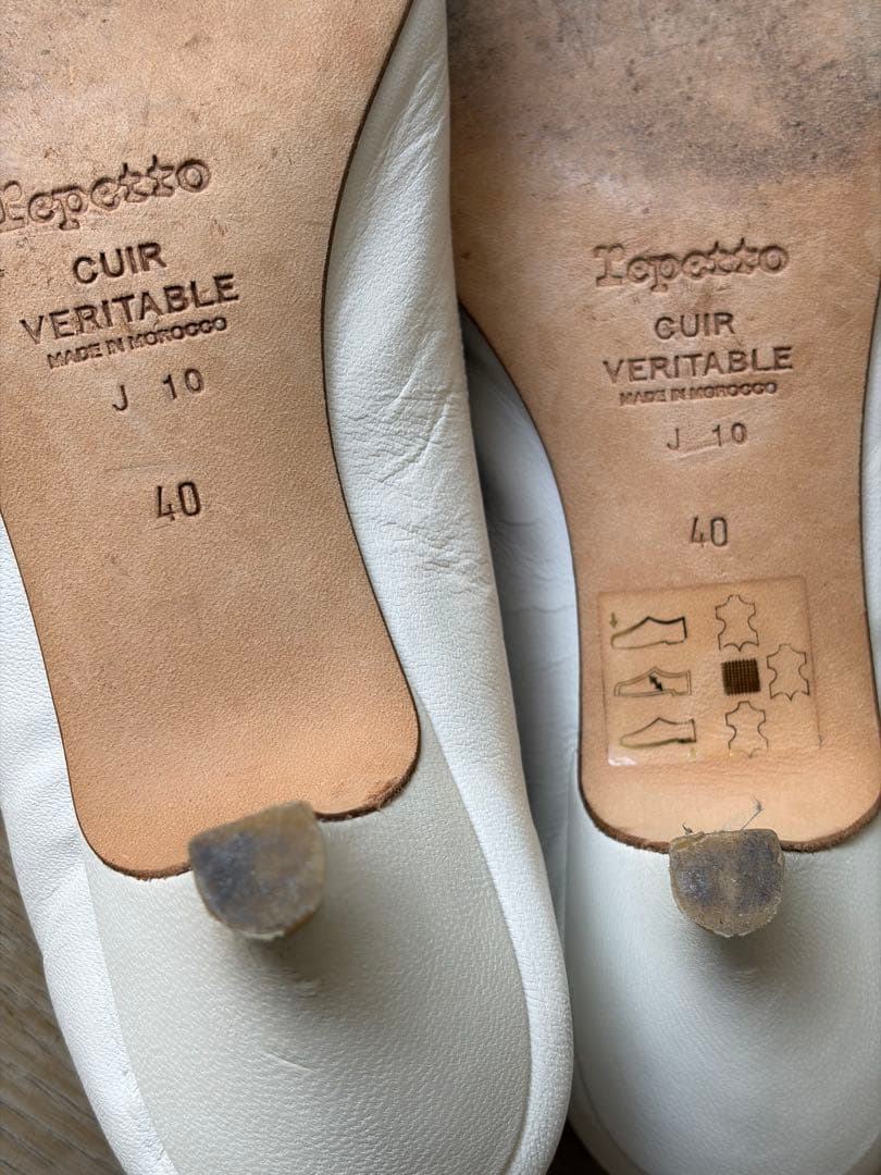 Repetto レペット　ホワイト バレエシューズ 40