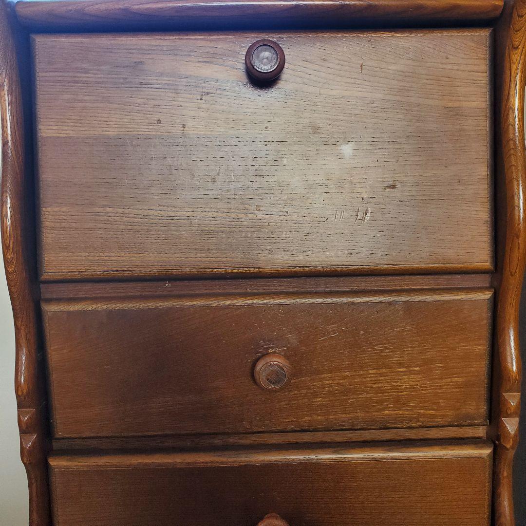 大幅値下【希少】カリモク コロニアル ドレッサー チェスト ミラー付き 国産家具