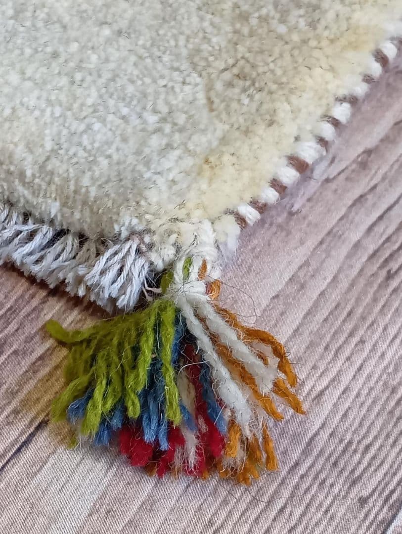 【＆greenさま専用】ペルシャ絨毯　ギャッベ　座布団　手織り　2枚おまとめ