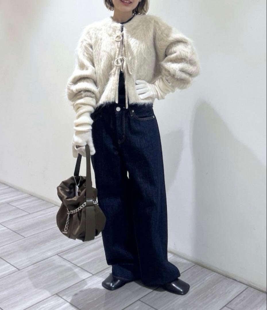 【美品 】ADAM ET ROPÉ アルパカフラッフィーカーディガン F