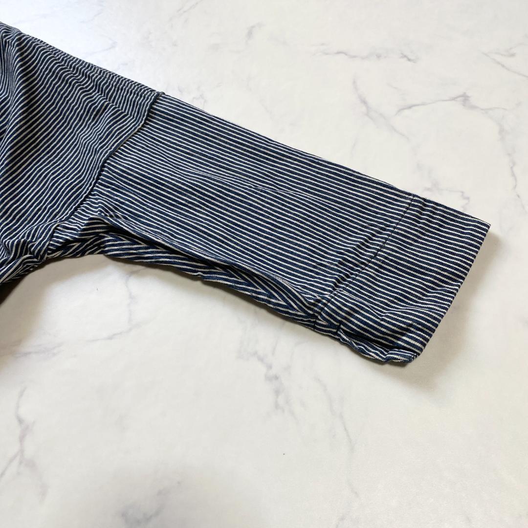 美品✨45R ONEONE いろいろデニムのプルフリルチュニック インディゴ