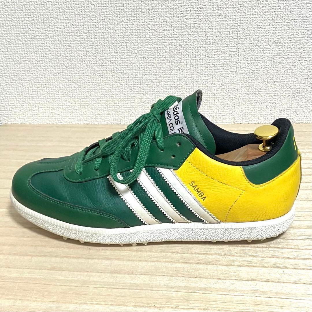 超希少 adidas SAMBA GOLF ゴルフシューズ 緑/黄26cm