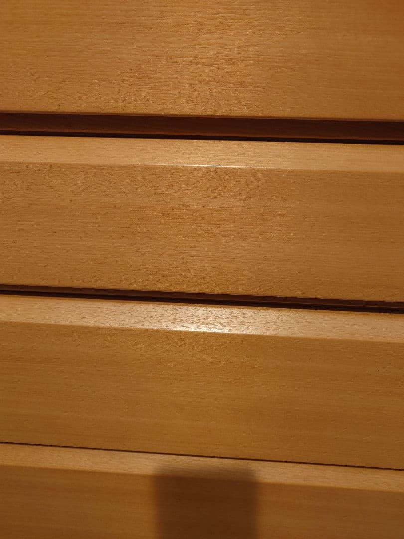 府中家具　ナチュラルウッド 木製チェスト 8引き出し