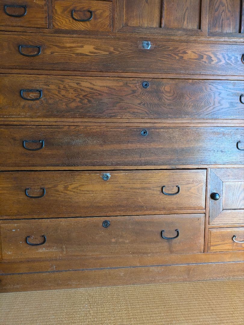 骨董品　木製和風箪笥　アンティーク　タンス