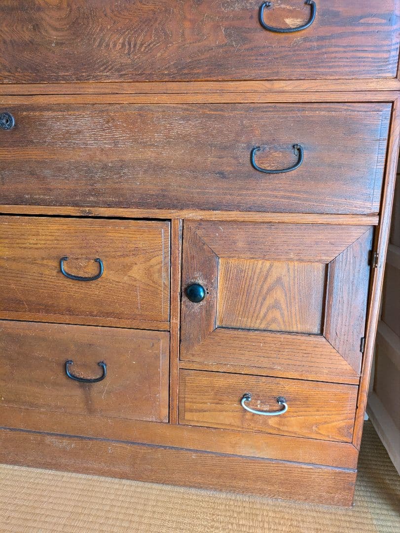 骨董品　木製和風箪笥　アンティーク　タンス